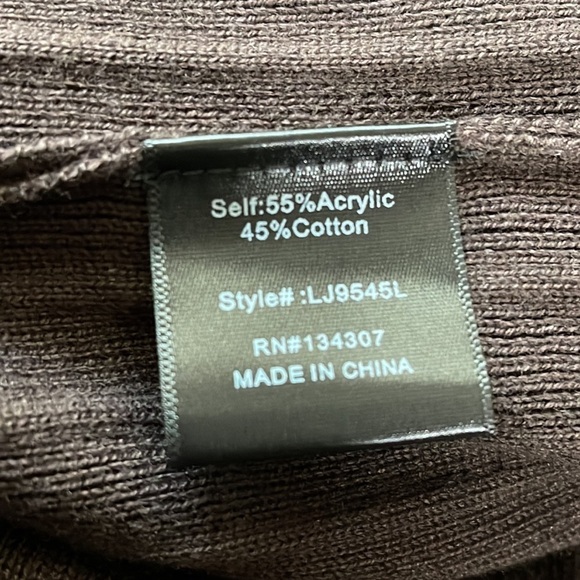 Line & Dot Long Belted Ribbed Cardigan in Brown Sz. Medium - NWT - Picture 13 of 13